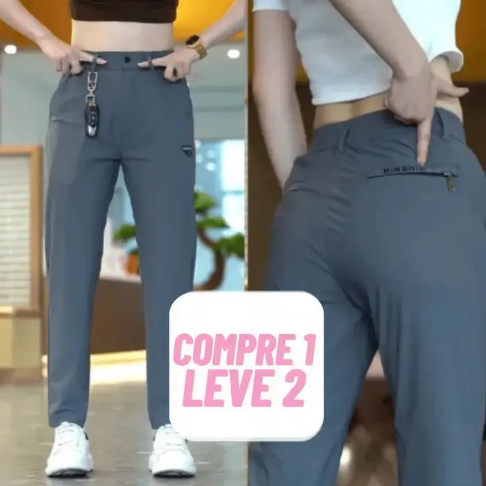 (Compre 01 LEVE 02 UNIDADES) Calça Confort Julie / A Mais Soltinha e Fresca do Mercado - Último dia de Promoção