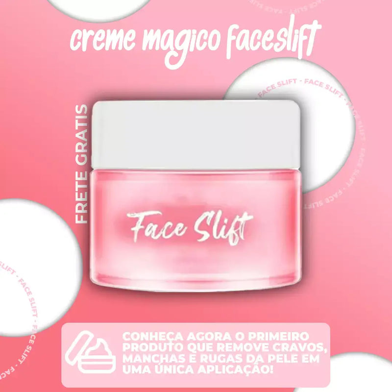 Creme Mágico FaceSlift® - Esconde 100% Imperfeições e Remove Manchas e Rugas - ENVIO IMEDIATO + FRETE GRÁTIS APENAS HOJE