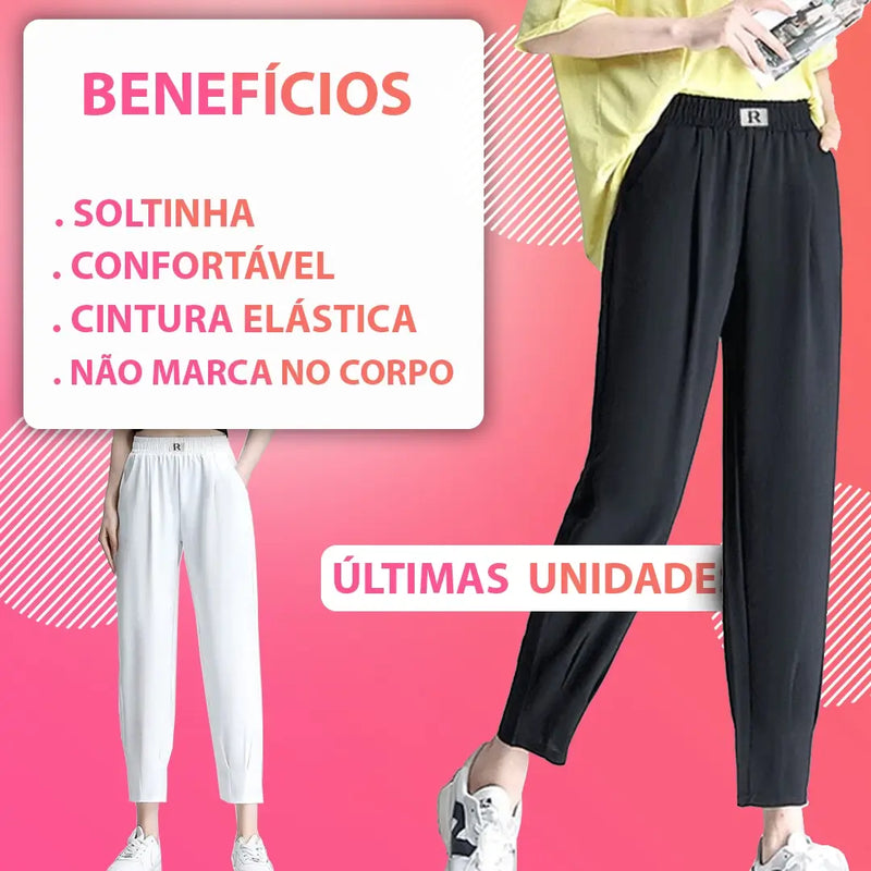 (Compre 1 LEVE 2 UNIDADES) Calça Pantalona / A Mais Soltinha e Fresca do Mercado - Último dia de Promoção