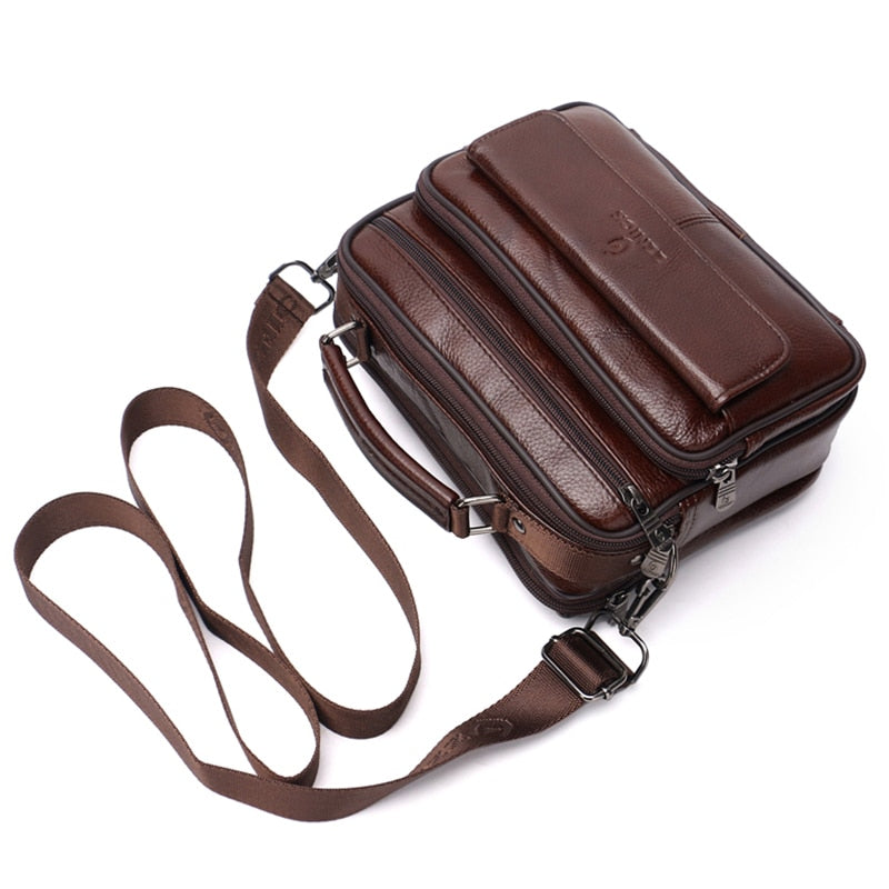 Bolsa Executiva Masculina de Couro Genuíno