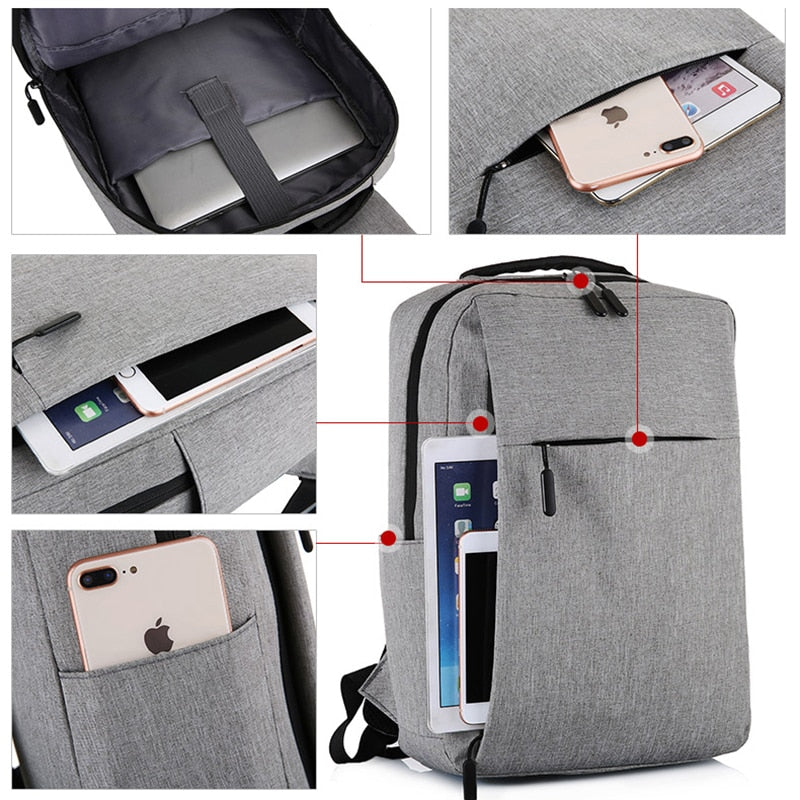 Mochila Antifurto com Carregador USB